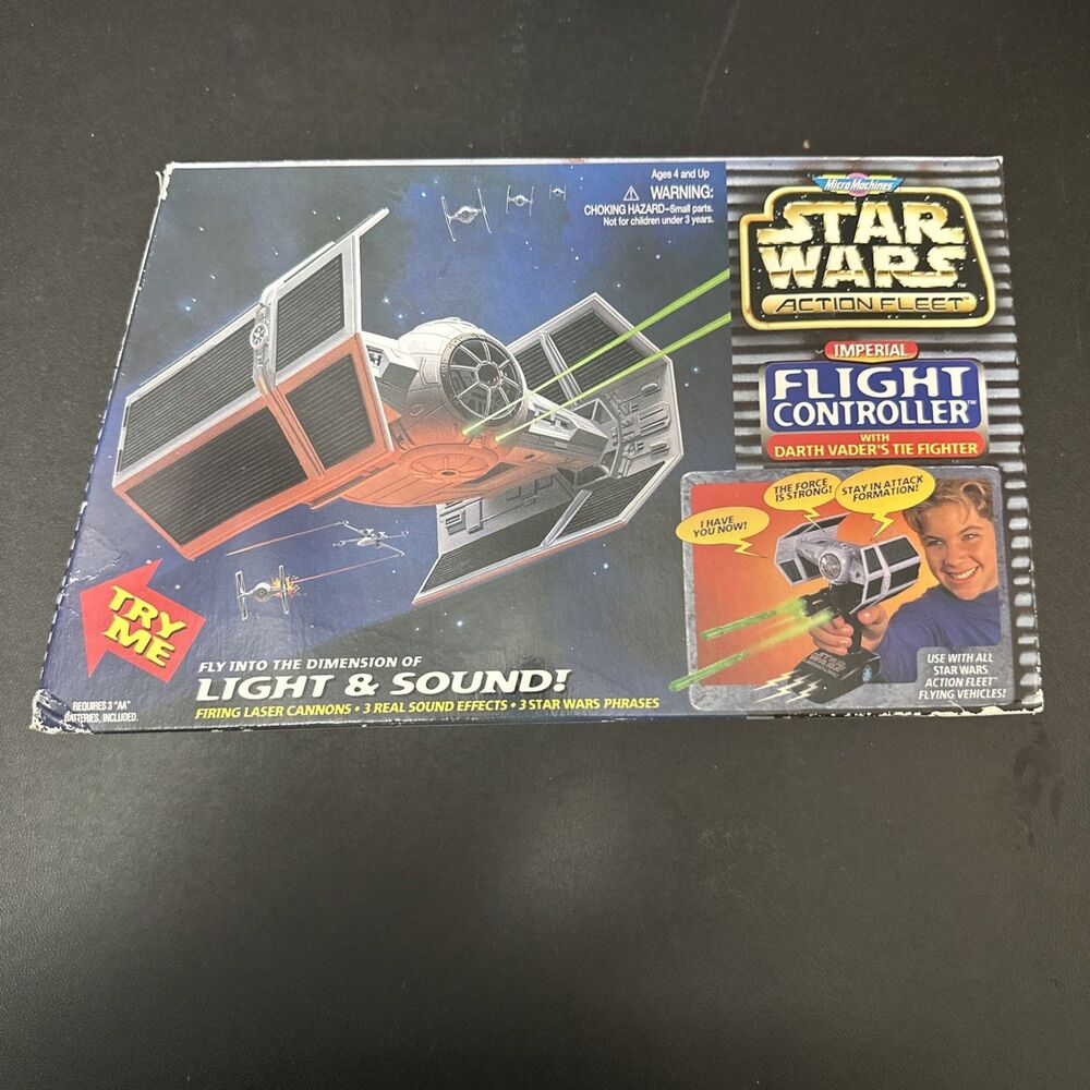 Star Wars Action Fleet - Vader's TIE Fighter w/ Flight Controller - EX !
